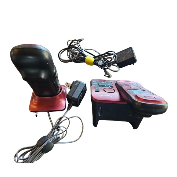 Panasonic KX-TGL430 / KX-TGL432R Stand Answering Machine w/ 1 phone Red - Picture 3 of 4